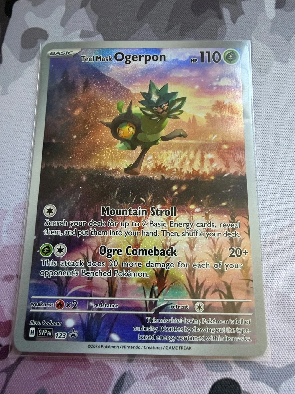 Teal Mask Ogerpon Pokémon Card Lot | 2 Cards Holo Promo Card ✨5/$25✨
